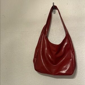 Red Leather Shoulder Bag